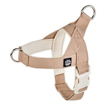 멍템 강아지 앞섬방지 팔레트 하네스, 파스텔 베이지