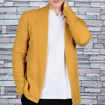 타운클로 남성용 골지 숄 니트 가디건