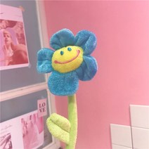 낯선옷장 인테리어 플라워 스마일 꽃 인형 UNC-97-7, 블루