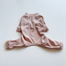 바이담수미 강아지 퐁퐁 레이스 올인원, 베이지