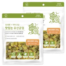 굿데이 맛있는 유산균껌 강아지 간식, 황태, 300g, 2개