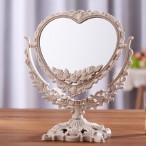 커몽커몽 럭셔리 플라워 탁상 거울, 하트