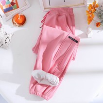 마켓A 여성용 파스텔컬러 웜 스웨트팬츠