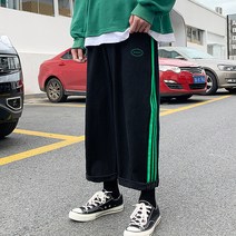 엘쏘 여성용 3라인 와이드 9부 팬츠