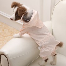 더얼리미 반려견 레인코트, 핑크