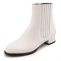 칼리브론즈 화이트 니모 첼시부츠 3cm K1369