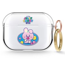 엘라고 BT21 에어팟 프로 클리어 케이스, COOKY