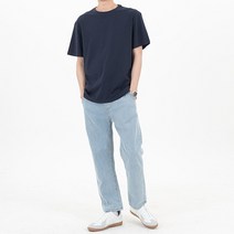 남성용 224 바이커 9부 데님팬츠