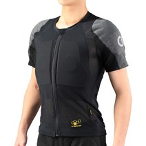 CC프로텍터 오토바이 이너 상체보호대 반팔 자켓 S 3009, 1개, 블랙