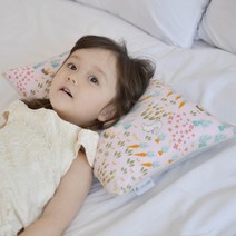 아띠블랑 유아용 인견 쿨 베개 + 베개커버 2p 세트, 핑크레빗(커버)