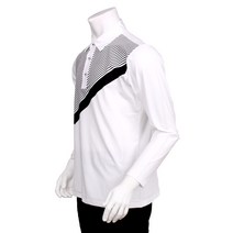 남성용 고탄력 사방스판 패턴 카라 골프티셔츠 NGB719