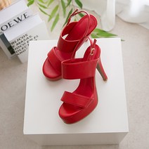 여성용 레빌리 가보시 샌들 12cm