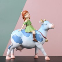 북유럽 애니멀 소녀 오브제, E