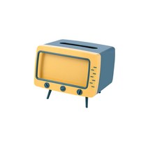 스마트폰 거치대 TV 휴지 케이스, 옐로우, 1개