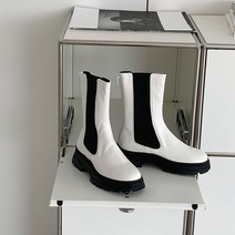 파이 여성용 워커창 하이첼시부츠 5cm LG_0092