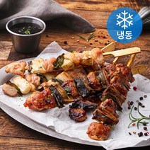 플레잇 국내산 파닭꼬치 + 숯불데리양념소스 세트 (냉동), 300g, 1세트