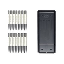동아 스피디 볼펜 0.38mm 24p + 매표 펜접시 C형, Black, 1세트