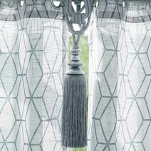 지나송 커튼 타이백 크라운, 네이비, 1개
