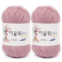 브랜드얀 어울림 뜨개실 2p, 913 연팥색, 400m