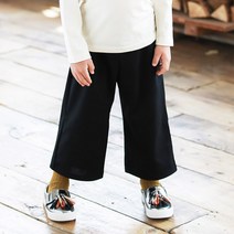 아동용 와이드 기모 슬랙스 팬츠