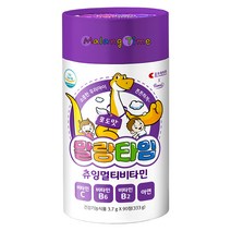 조아제약 퍼니트 아동용 말랑타임 츄잉 멀티비타민 포도맛 333g, 90정, 1개