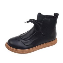 루이스 리본 여성 숏 부츠 첼시 부츠 PRDS191