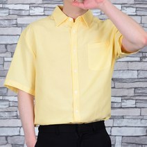 타운클로 남성용 세미 오버핏 컬러 반팔 셔츠