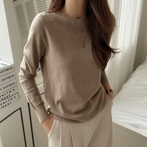 시크폭스 여성용 수수 비스코스 라운드 니트
