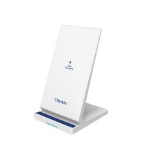 크레앙 스탠드형 고속 무선 충전기 CREWRPZ315W, 화이트, 1개