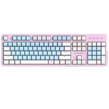 마이크로닉스 MANIC EX580 광축 크리스탈 게이밍 키보드, 일반형, 파스텔핑크 + 블루