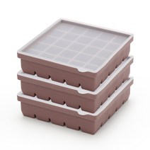 파스텔 실리콘 얼음 트레이 25구 3p, 핑크