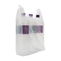 쓰리포 손잡이 마트 비닐봉투 유백, 300매, 12L