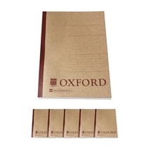[국승옥강의필기노트] OXFORD 크라프트 잘펴지는 노트 A4, 혼합색상, 6개
