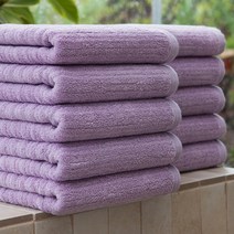 기라로쉬 프리미엄 텐센모달 더블라인 호텔 타월 200g, 퍼플, 10개