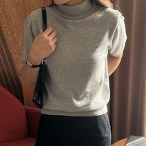 비엔엑스 여성용 메리 폴라 반팔 니트