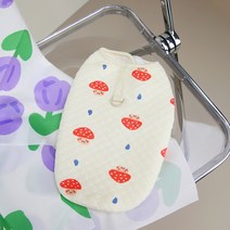 랜보어 반려동물 누빔 극세사 조끼, 머쉬룸