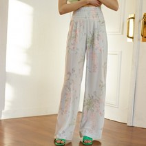 더센토르 여성용 VISCOSE FLOWER HIGH WAIST 팬츠 TC21SSPT05