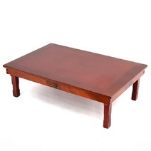 남원은행공방 무전 사각 다용도상 6호 90 x 60 cm, 붉은대추색