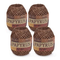 쎄비 파피루스 뜨개실 40g x 4p, 초코 브라운