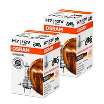 오스람 오리지널 자동차 할로겐 램프 H7L 롱라이프, 2개, H7