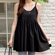 바블링브룩 여성용 프릴 뷔스티에 레이어드 나시 미니 원피스