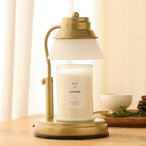 에인디 국내산 타이머 캔들워머 + 소이캔들 370g 세트, 골드(캔들워머), 라벤더(소이캔들)