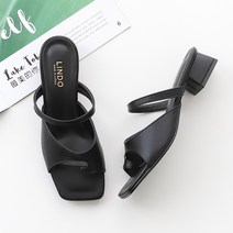 멜팅나인 여성용 TA나비쪼리 스퀘어앞코 조리샌들 4cm