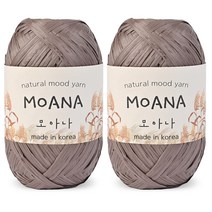 니뜨 모아나 뜨개실 40g x 2p, 110 머드, 1개
