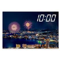 LED 시계 캔버스 프린팅 액자 600 x 400 mm, 옵션15