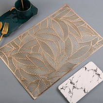 반하나 식탁 테이블 매트 4p, 골드, 45 x 30cm