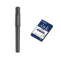 파이롯트 카쿠노 만년필 + 카트리지 5p 세트, F, SGY(만년필), 블루블랙(카트리지)