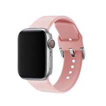 알피나케이스 애플워치 버클 실리콘 밴드 스트랩 SM (38/40mm 호환 가능), 샌드 파우더