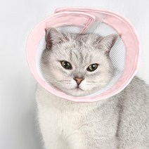 랜보어 반려동물 소프트 메쉬 넥카라, 핑크