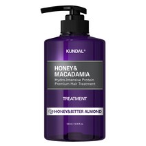 쿤달 단백질 헤어 트리트먼트 허니앤비터아몬드향, 500ml, 1개